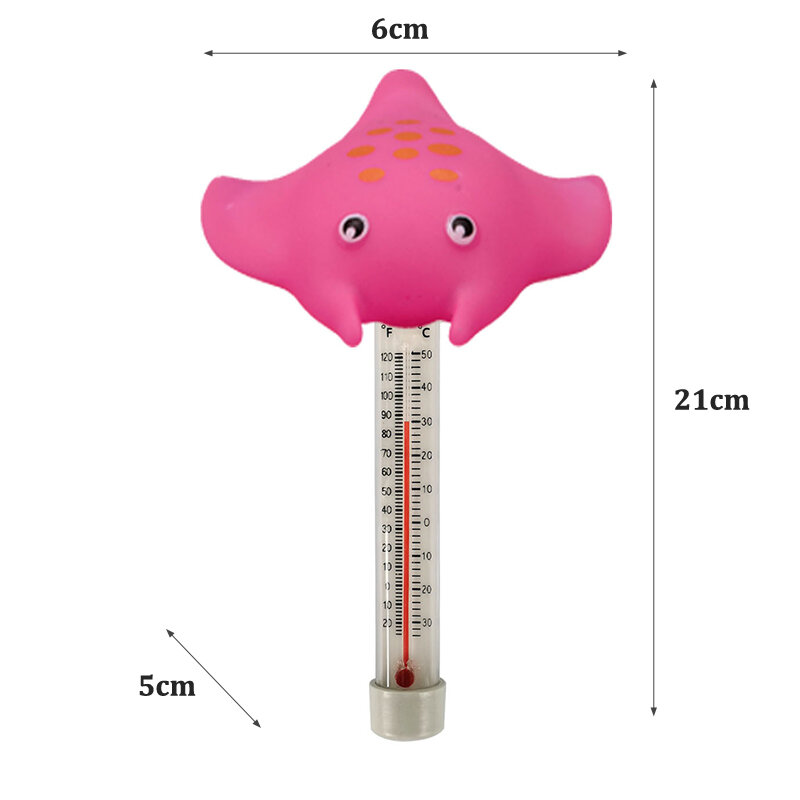 High Quality Swimming Pools Cartoon Animal Large Size Floating Water Temperature Thermometer Fast Accurate Result