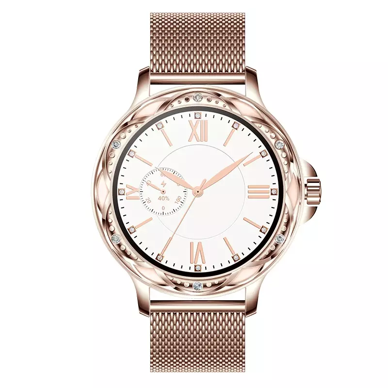 Smartwatch elegante para mulheres, relógio esportivo, BT Call, pressão arterial, oxigênio, relógio de pulso feminino, novo, CF12, 2022