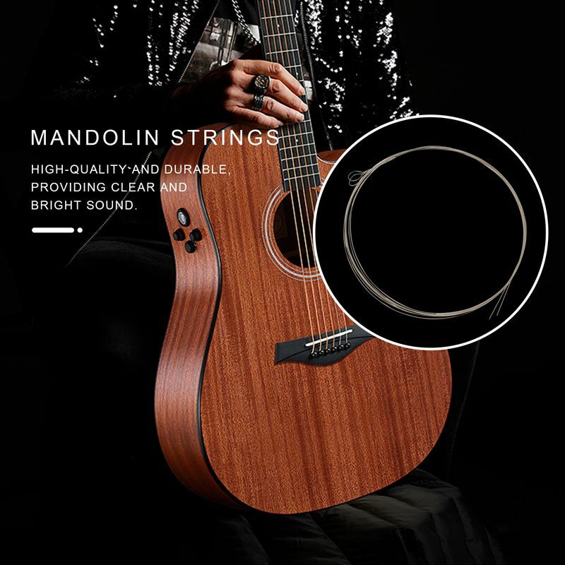 IRIN 8ชิ้น/แพ็ค Mandolin Strings ชุด G D A E Mandolin อุปกรณ์เสริม M100