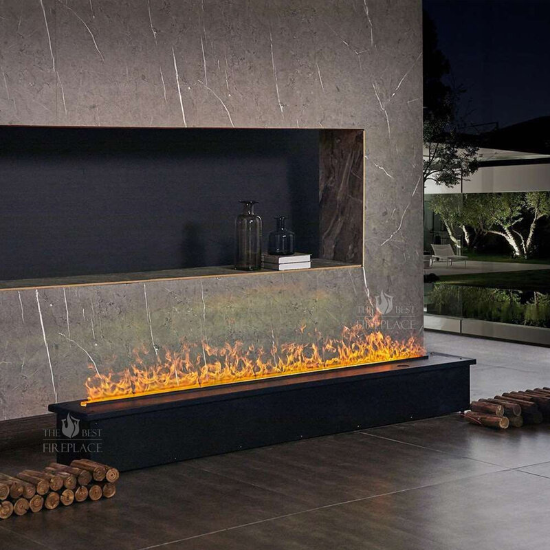 Newal-piezas de llama de decoración independiente para calentador eléctrico de chimenea, soporte para Tv con altavoz