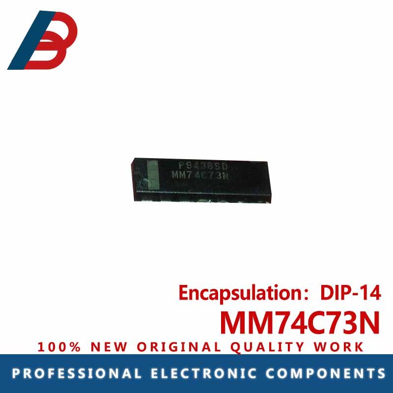 Pacote Chip Multivibrador, Compatível com DIP-14, MM74C73N, 10pcs