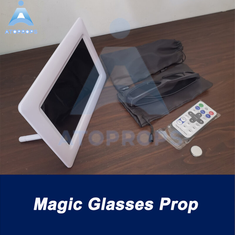 Magic Glass Screen Game Puzzle trova insegne invisibili con occhiali Kit di fuga mago tema avventura temi magici atobprops