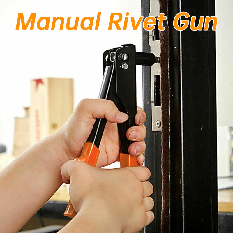 Industrial paku keling pistol alat tangan Rivet, alat tembak paku keling Manual profesional untuk perbaikan rumah