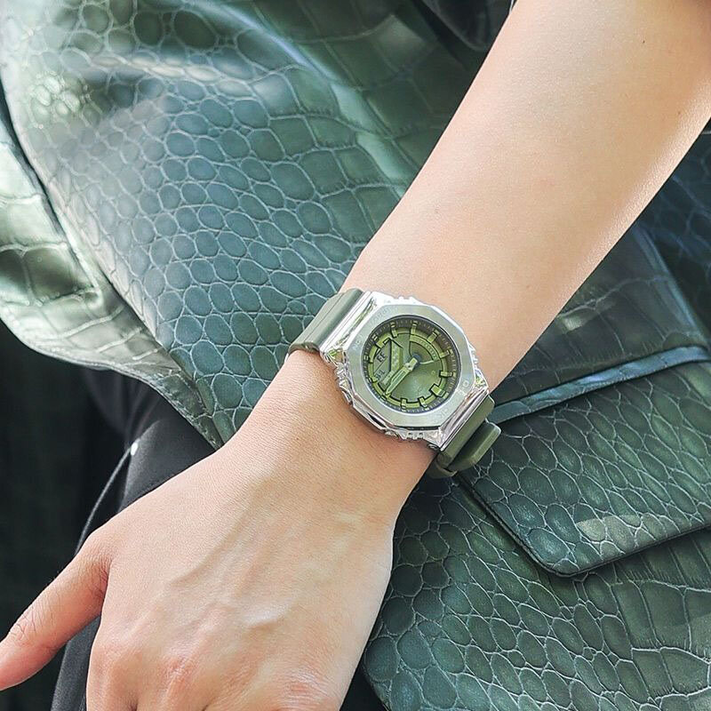 G-SHOCK GM-2100 z serii wiejski dębowy damski zegarek sportowy nocny, odporny na wstrząsy wodoodporne oświetlenie zegarek zegarek dla pary luksus