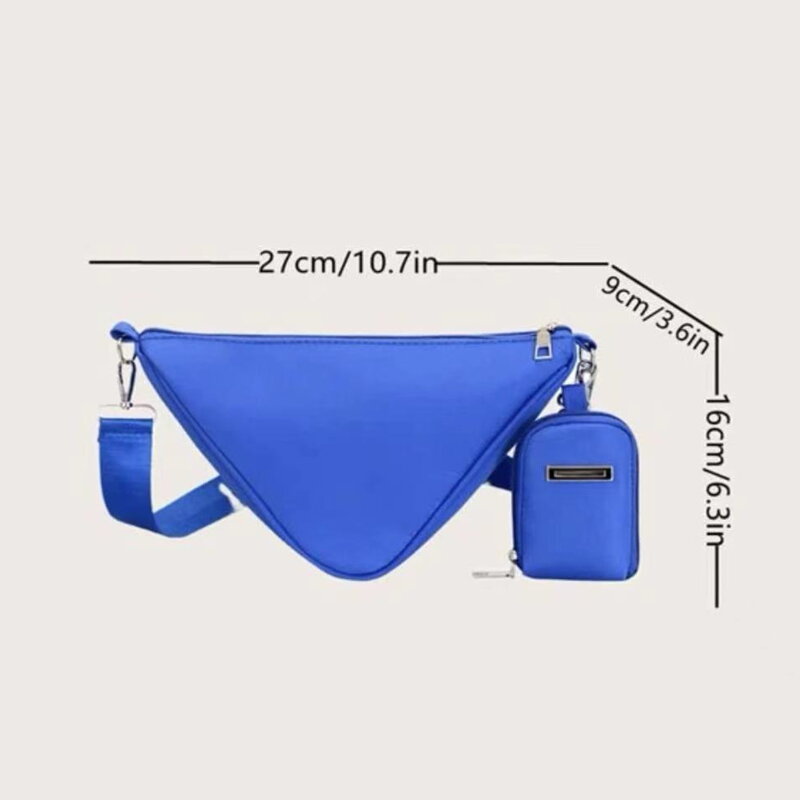 New Unisex Fashionable Casual Crossbody Bag Portable Travel Outdoor Sports Triangle Shoulder Bags Storage and Storage Bag