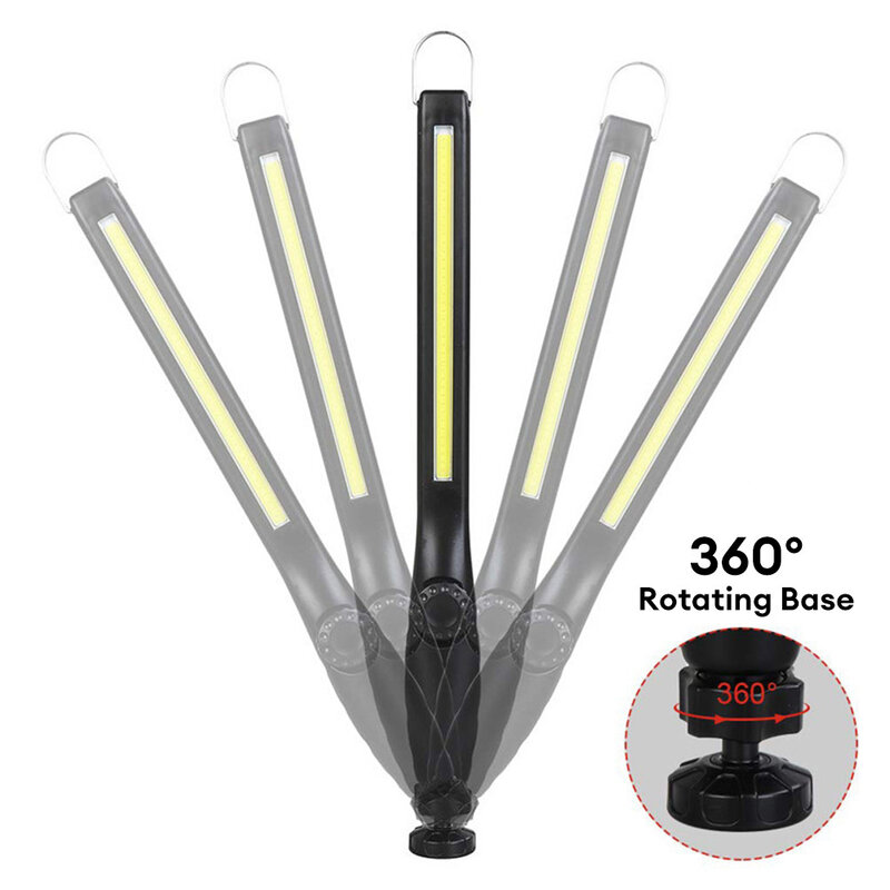 Nuovo COB LED Torcia Elettrica Magnetica Luce di Lavoro Portatile Gancio Lanterna Luce di Ispezione USB Ricaricabile Torcia Luce di Ispezione