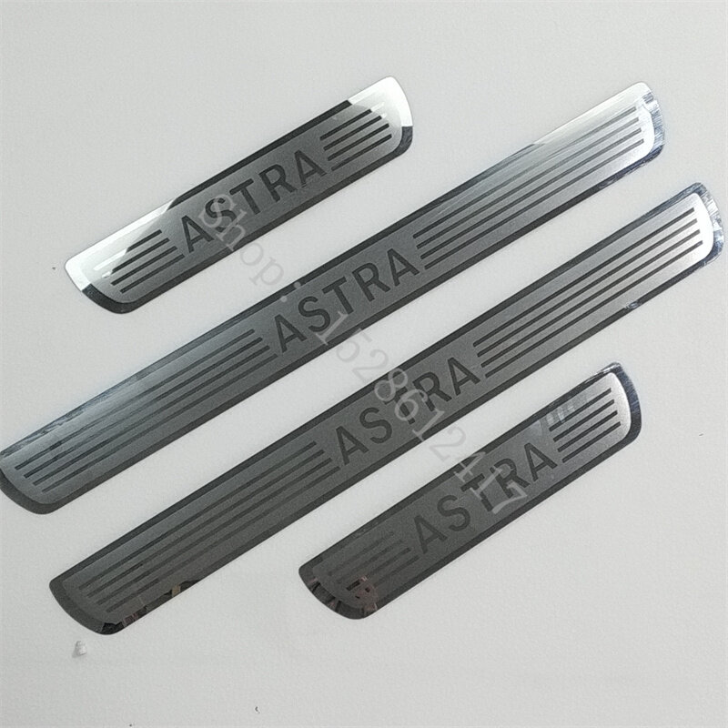 for Opel Vauxhall Astra Car Accessories Door Sill Scuff Plate Kick Guard Pedal Threshold Step Protector Threshold Welcome Pedal