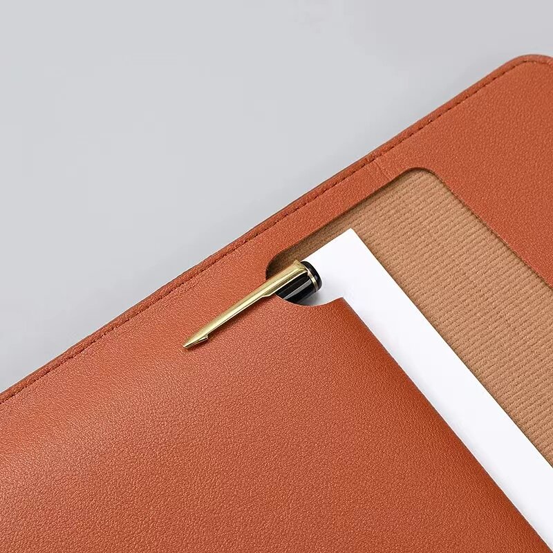 MoeTron Leather Document Bag A5 Envelope Document Holder Quality PU Leather A6 Document Pouch Femme Document Organizer File Bag