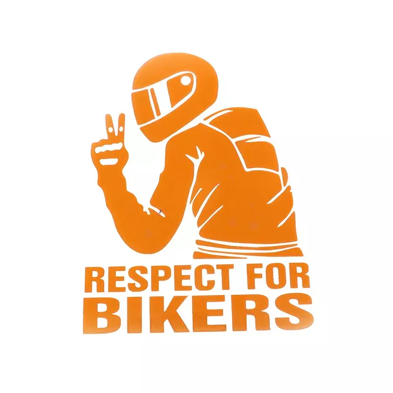 10pc 15x11CM Respect Biker Sticker For On Car Motorcycle Vinyl 3D Stickers Motorcycle Vinyl 3D Stickers And Decals