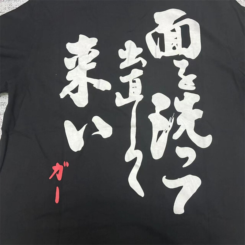 Free shipping graffiti print erd T-shirt for men's loose and casual tops tee