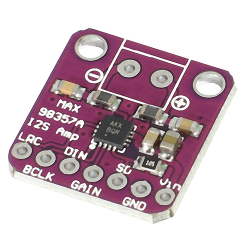 Módulo Decodificador Dac Max98357 I2S 3W, amplificador clase D, interfaz de ruptura, placa de Audio sin filtro para Raspberry Pi Esp32, 5 uds.