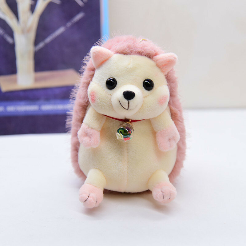 Cute Little Hedgehog Keychain for Girls, Cartoon Plush Toys, Pendant Doll, Kawaii Bag Acessório, Kids Birthday Gift, Novo, 2023