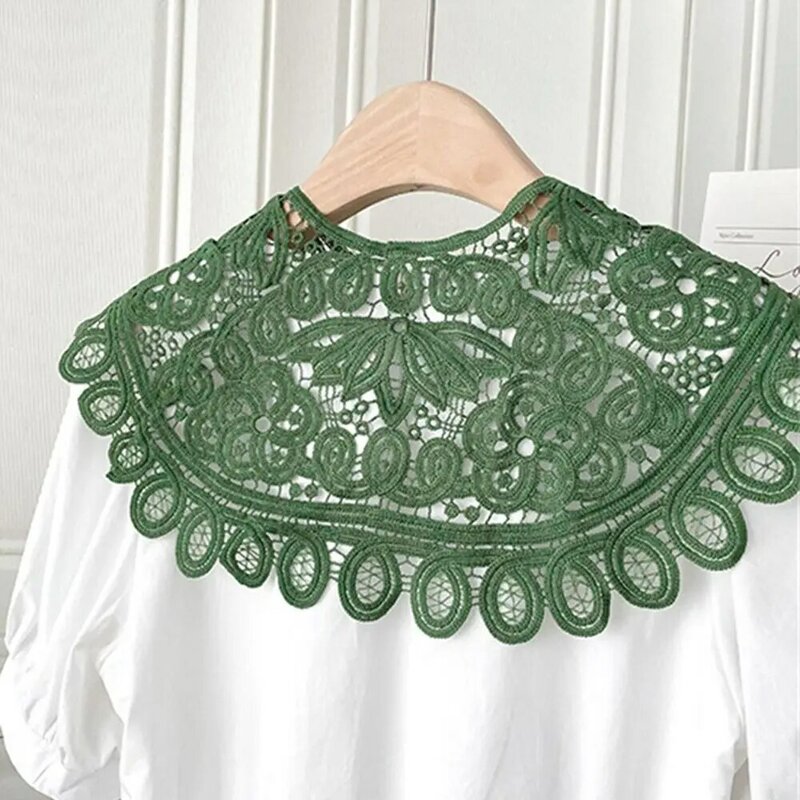 Knitting Fake Collar Vintage Crochet Solid Color Detachable Collar Clothes Accessories Shirt