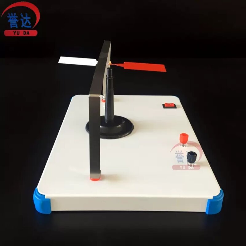 Demonstrator eksperymentu Oster istnieje pole magnetyczne wokół bieżącego przewodnika eksperyment fizyczny nauczanie