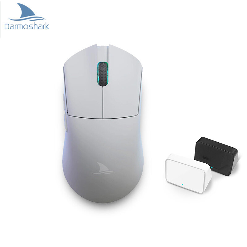 Darmoshark-ratón óptico M3 para videojuegos, periférico con Bluetooth, 2,4G, trimodo, PAM3395, 26000K, DPI, 2KHz, para ordenador portátil y PC