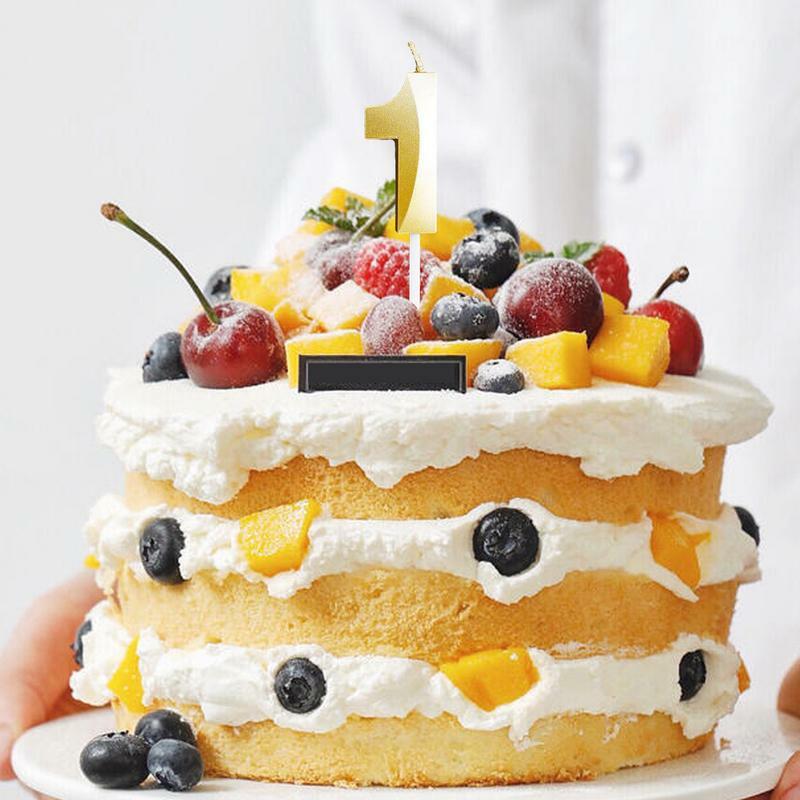 Złote szczęśliwe numer urodzinowy świeczki na tort 0 1 2 3 4 5 6 7 8 9 ozdoba na wierzch tortu dzieci chłopcy akcesoria dekoracyjne impreza dla dzieci barowego