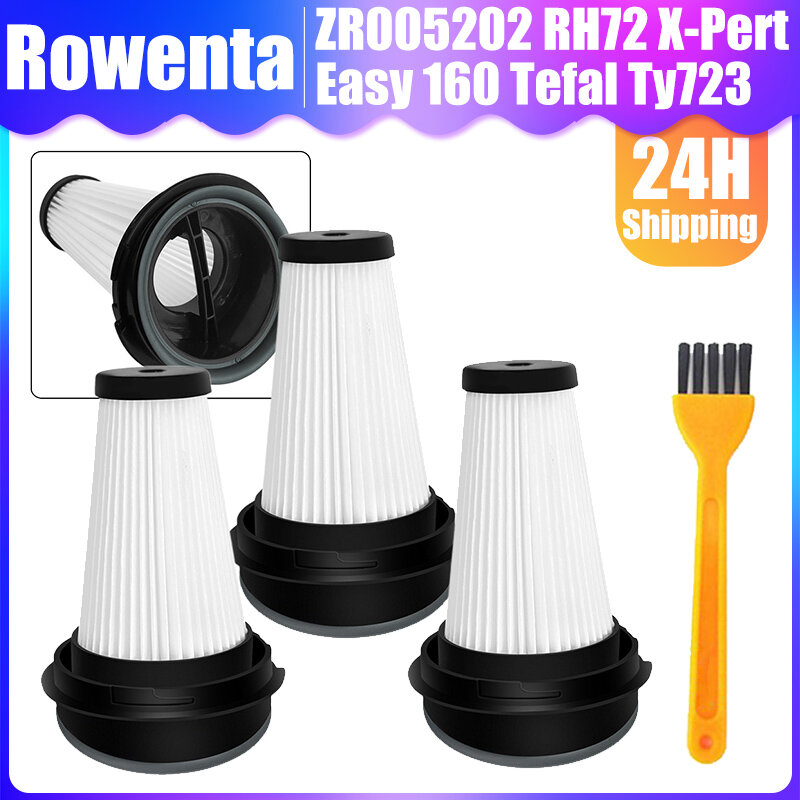 3 pezzi filtro lavabile per Rowenta ZR005202 RH72 X-Pert Easy 160 Tefal Ty723 accessori per aspirapolvere