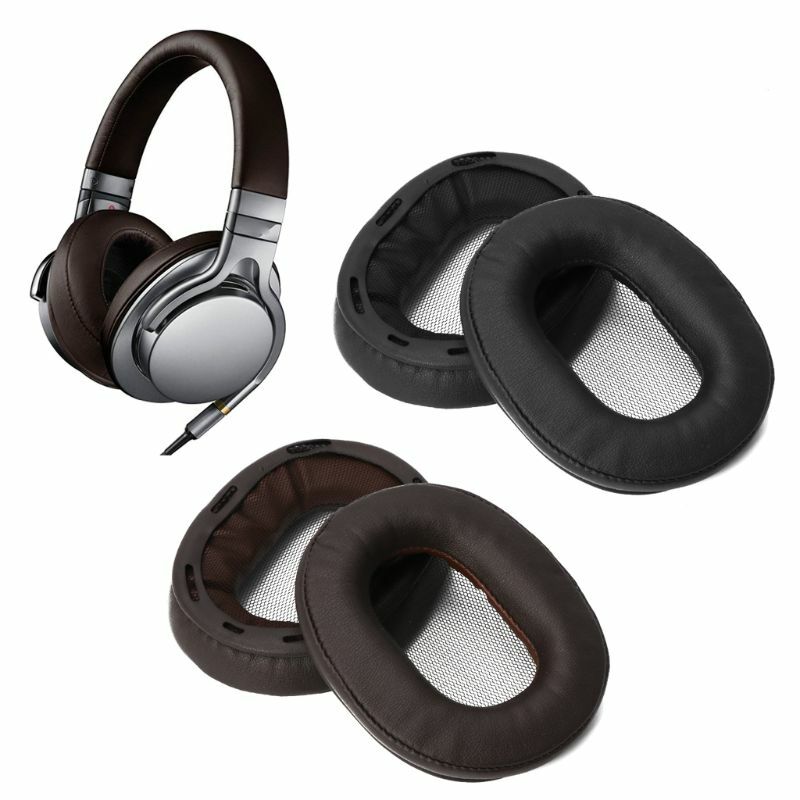 Almohadillas de repuesto para auriculares, almohadilla de cuero suave para sony MDR-1R, MK2, 1RBT, 1, ADAC, MDR-1A, 1ABT