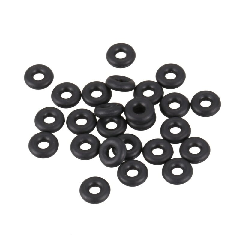 20 Stück 5,6mm Durchmesser 1,8mm Dicke schwarze Gummi-O-Ring-Öl scheiben