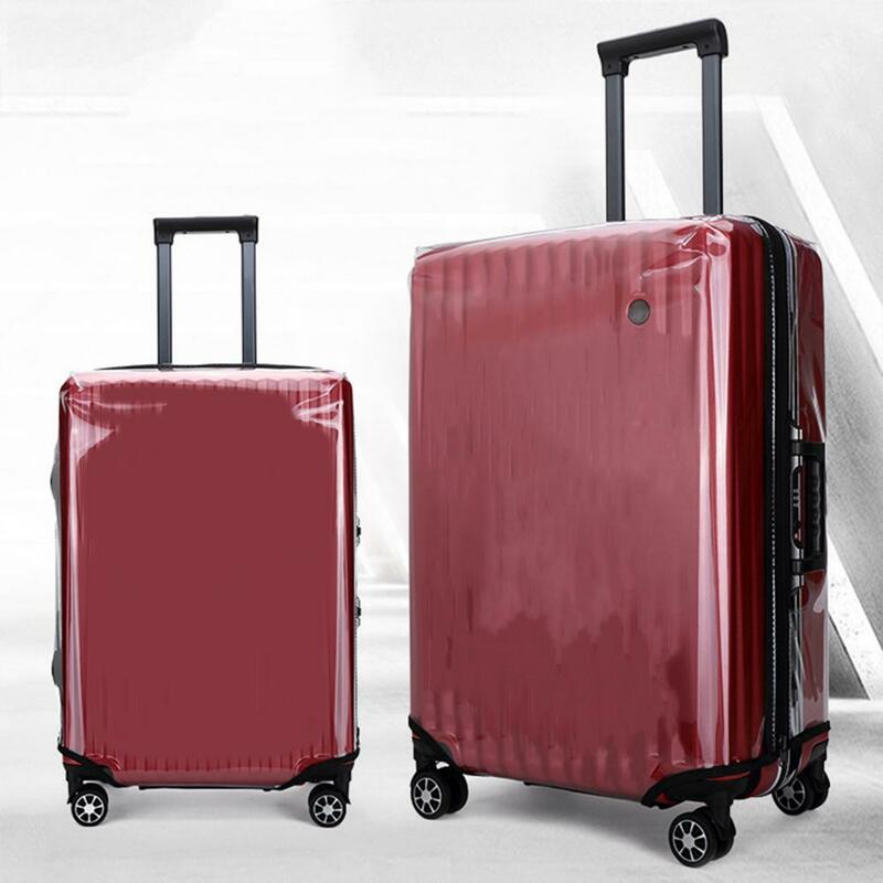 Transparent Suitcase Protective Cover Thickened Wear-resistant Full Protection Waterproof Dustproof Luggage Protector Cover Suit