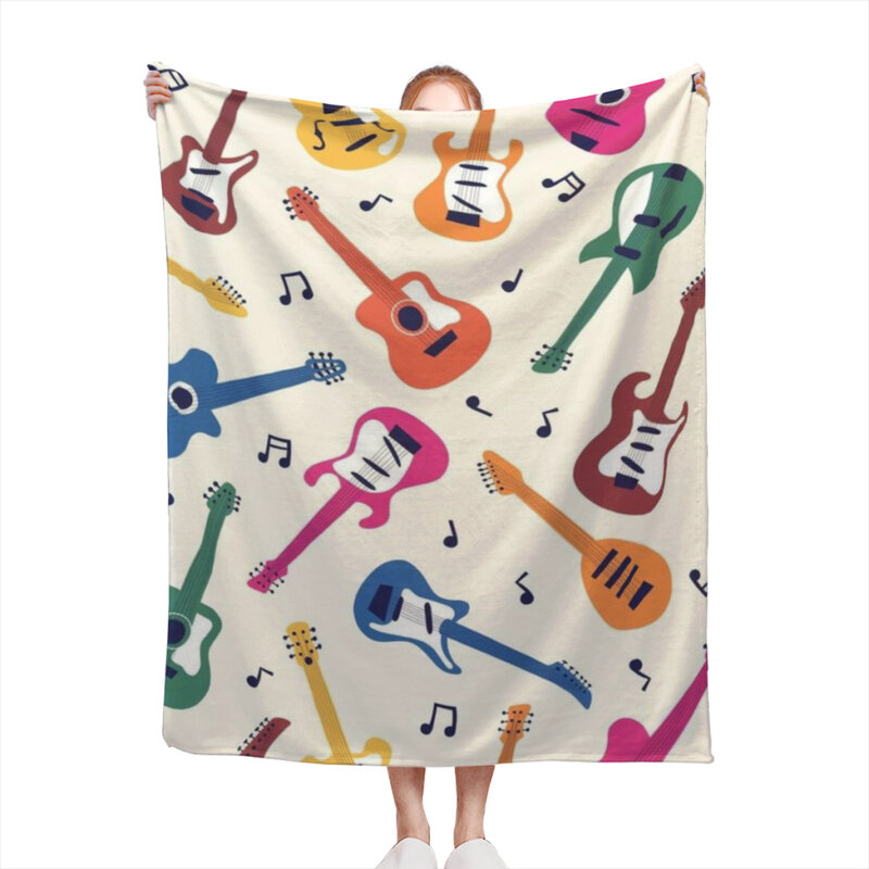 Удобное одеяло с музыкальными нотами, пушистое мягкое украшение для спальни, диванные одеяла, одеяло для дома и украшения