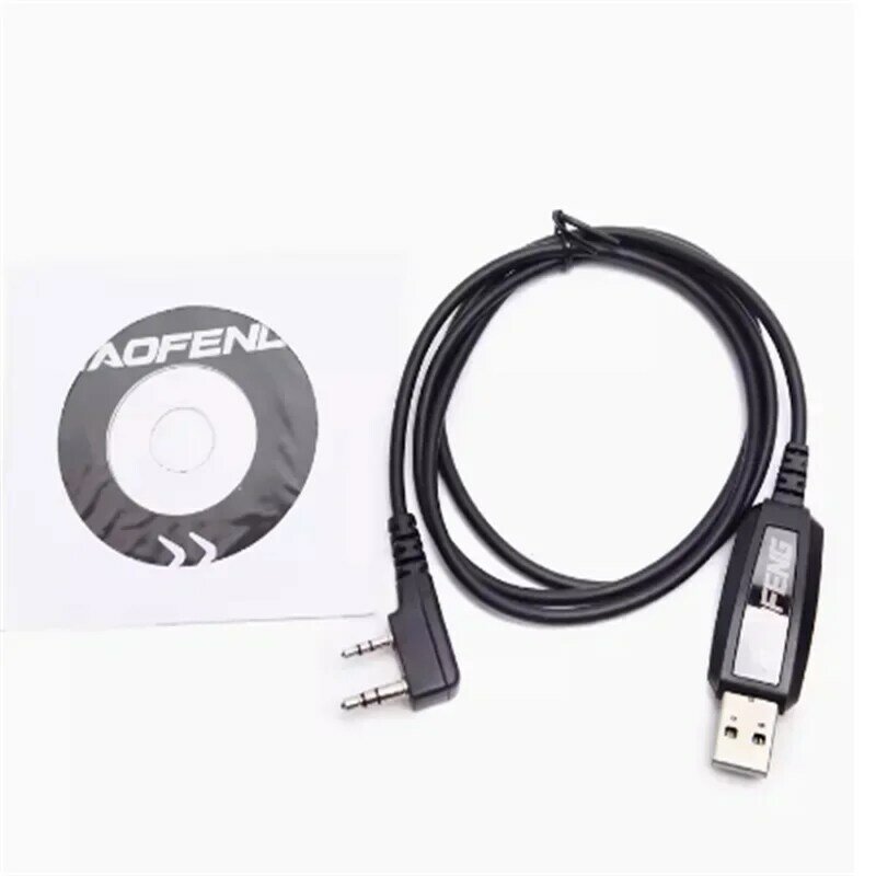 UV-K5 kabel pemrograman USB untuk Baofeng UV-5R Quansheng K6 UV5R Plus UV 13 /17 Pro Driver dengan perangkat lunak CD