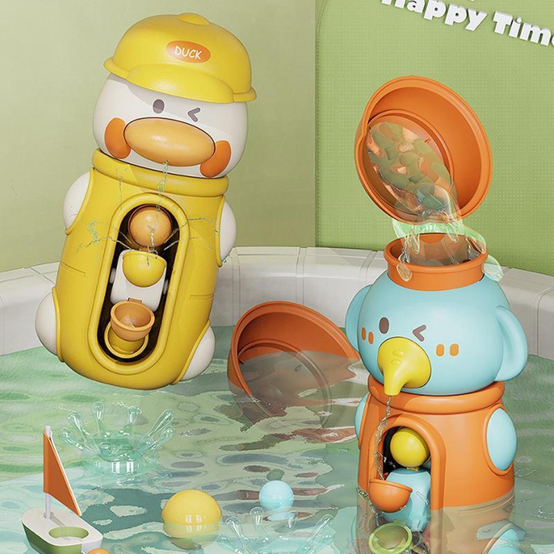 코끼리 또는 오리 모양 물 바퀴 욕조 장난감, 동물 스프레이 물 바퀴, 야외 해변 장난감, 회전 욕조 장난감, 유아용