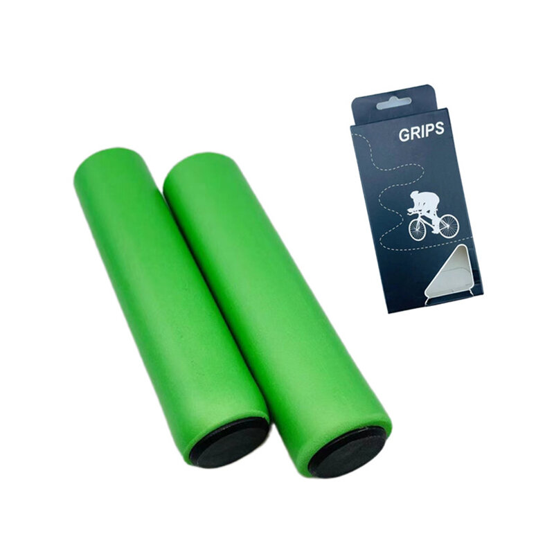 Esponja de silicone antiderrapante para guiador de bicicleta, ultraleve, verde/azul/rosa/amarelo/laranja, alta qualidade