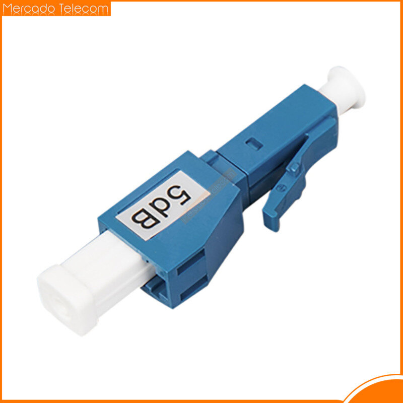 Maschio di plastica FTTH 5dB 10dB dell'attenuatore a fibra ottica maschio-femmina di singolo modo dell'adattatore dell'attenuatore della fibra di 5 pz/borsa LC/UPC