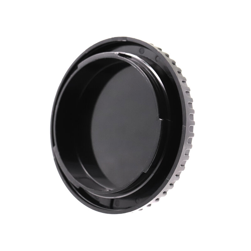 Per Canon EOS EF / EF-S copriobiettivo posteriore/cappuccio corpo fotocamera/Set di cappucci Set copriobiettivo in plastica nera senza Logo