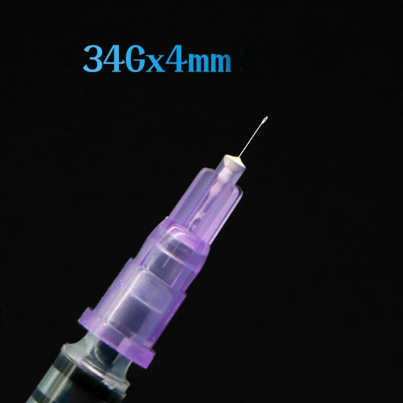 10Pcs Disposable Hypodermic Needle 34G 1.5มม.2.5มม.Meso ฟิลเลอร์ฉีด Mesotherapy เข็มเครื่องสำอางเข็มปราศจากเชื้อ