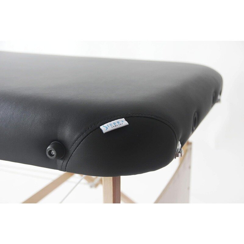 Cómoda mesa de masaje portátil básica, negro