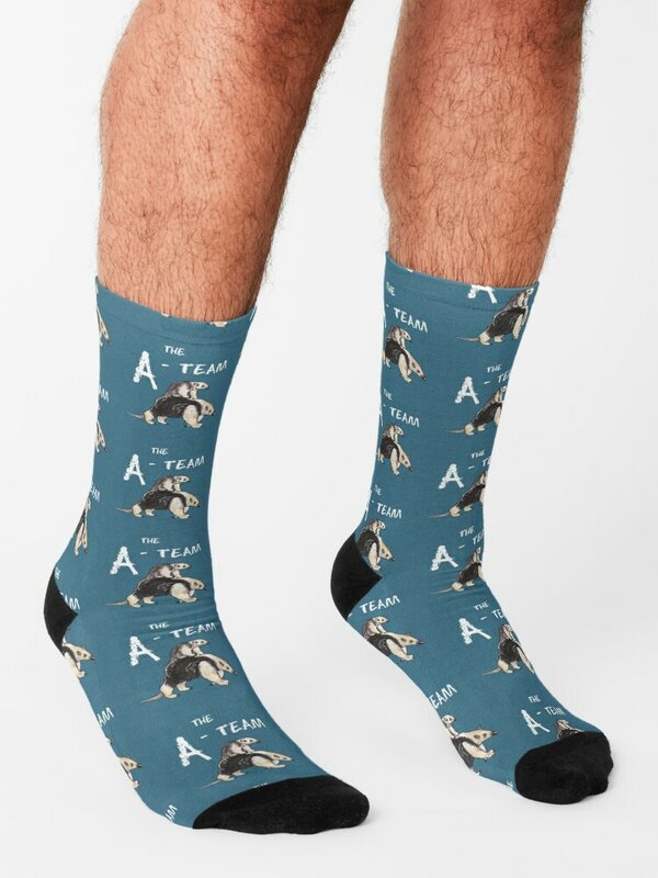 Tamandua (anteater) -kaus kaki bergerak olahraga seri hewan stoking wanita kaus kaki pria