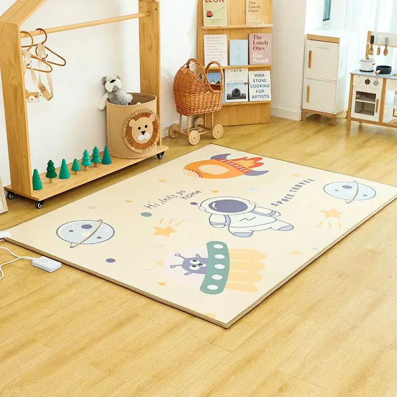 Children's cartoon carbon crystal floor heating mat electric heating carpet heating mat living room