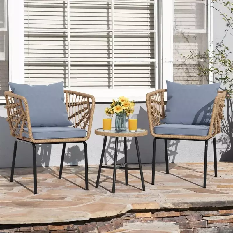 Ensemble de meubles d'extérieur, plaque blindée, chaises de table, pour jardin, piscine, véranda