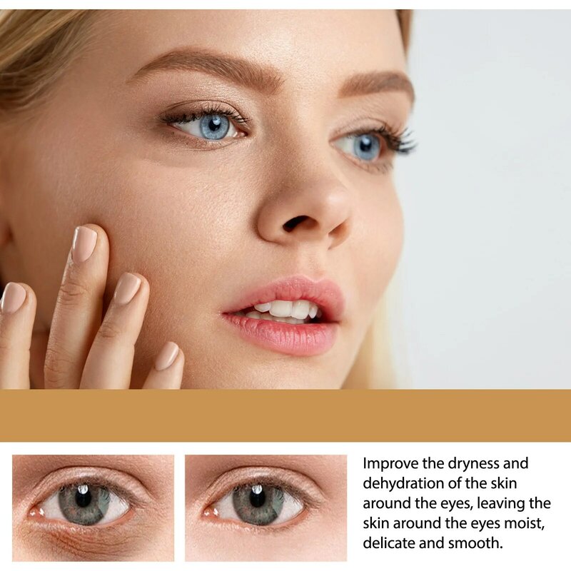 Crema para los ojos antienvejecimiento, hidratante, tratamiento de hinchazón, eliminación de arrugas, elimina las bolsas de los ojos