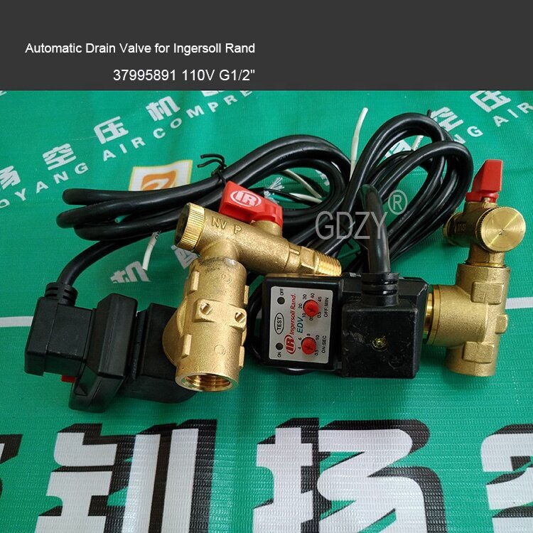 Ingersoll-Rand Air Compressor high quality parts, 110V G1/2" Automatic Drain Valve 37995891