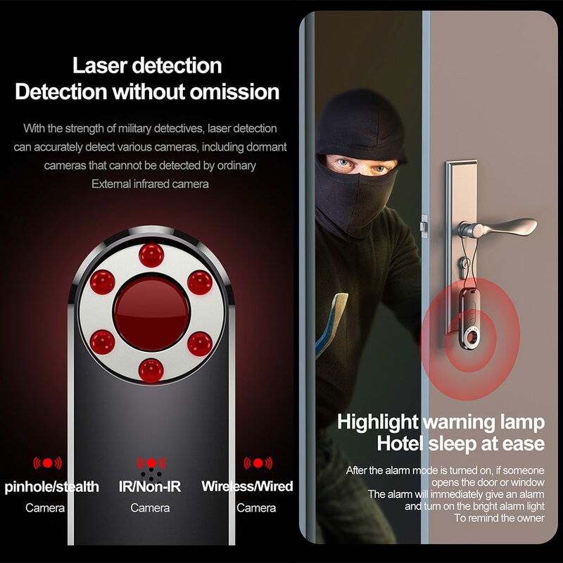 Camera Tracker Portable Infrared Detector Anti-camera Locator Detecting Tool