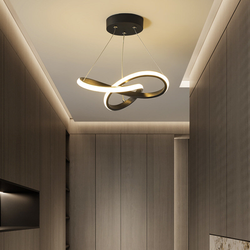 Semplice lampadario a soffitto a Led soggiorno camera da letto studio balcone lampadario ad anello moderno Home Indoor Decor lampade di illuminazione infissi
