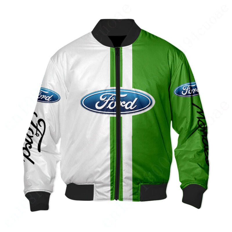 Ford Clothing Jackets For Men Harajuku Parkas 3D Windbreaker Heavy Jacket Thick Coats Techwear Baseball Uniform Bomber Jacket