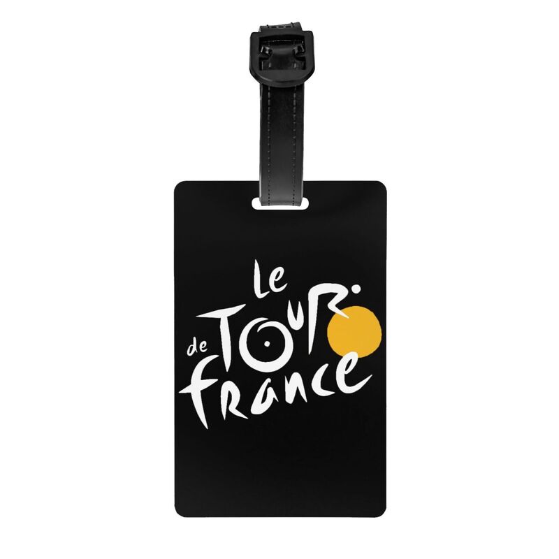 Label bagasi sepeda kustom Le Tour The France tag bagasi sepeda Perancis penutup privasi Label ID