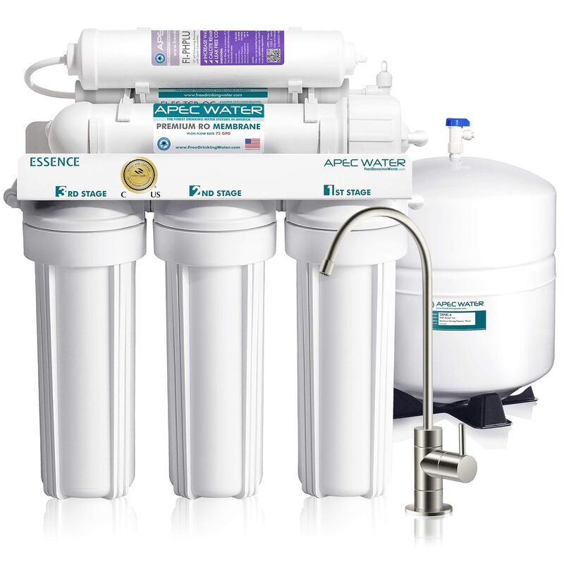 APEC-sistemas de agua serie ROES-PH75 Essence, Mineral alcalino de nivel superior, pH + 75 GPD, 6 etapas