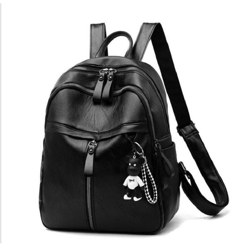بسيطة بو الجلود على ظهره للنساء ، حقيبة سفر عادية ، حقيبة مدرسية للطلاب للفتيات ، والأزياء