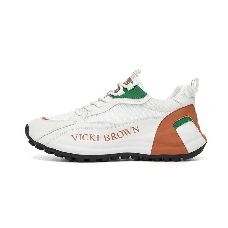 VICKI BROWEN brand high-end design outdoor men's shoes, versatile splicing men's daily casual sports shoes