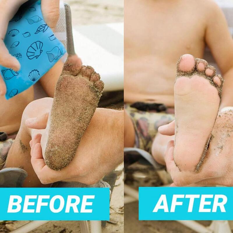 Worek do usuwania piasku plażowego wielokrotnego użytku zestaw pędzelków do usuwania piasku na plażę, który ułatwia biwakowanie, skuteczne narzędzie do piasku z butów