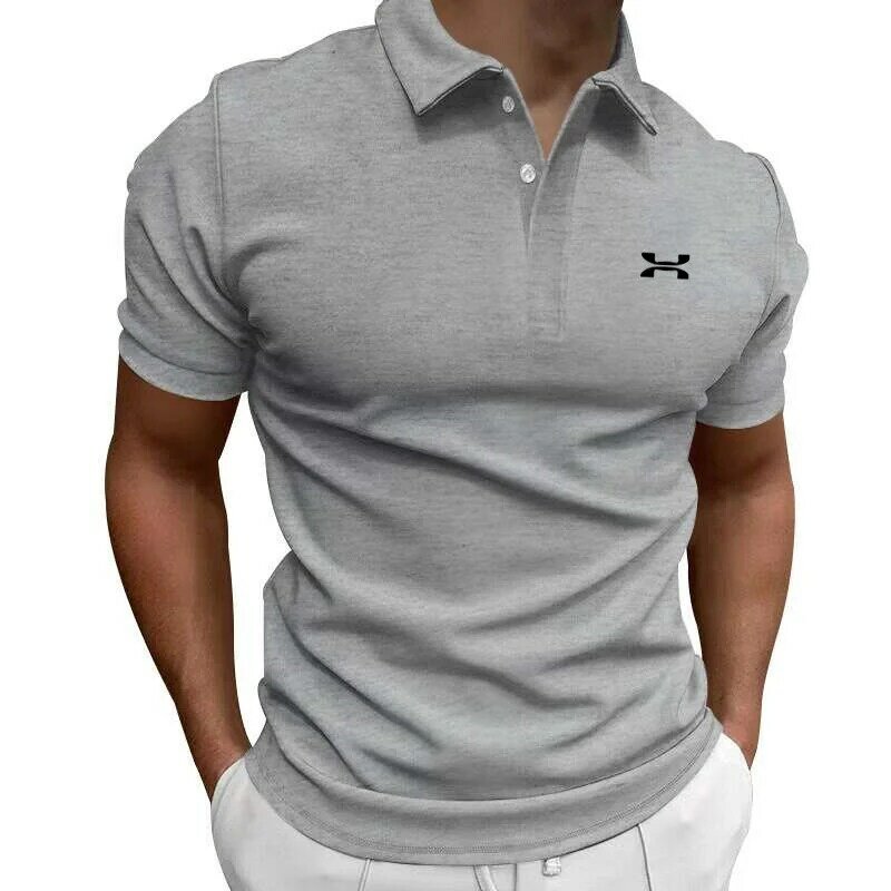 Herren neues T-Shirt klassisches kurz ärmel iges Polos hirt Sommer Top lässig T-Shirt Knopf kragen super groß S-4XL lässig Polos hirt