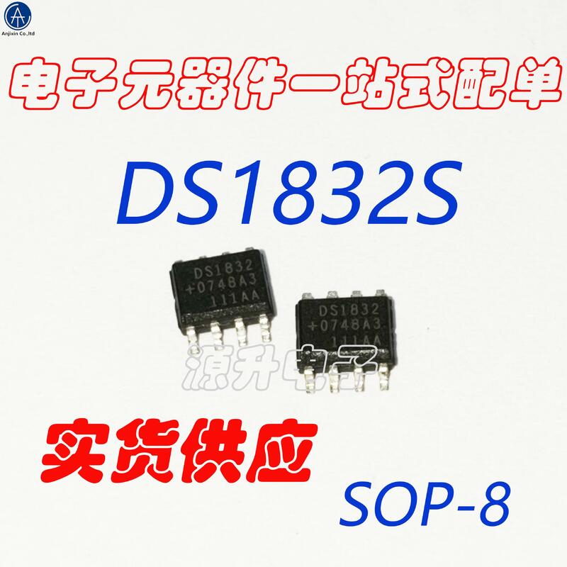 10 pces 100% original novo ds1832s/ds1832 microprocessador chip smd sop8