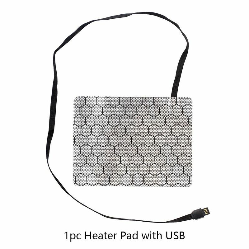 USB الملابس وسادة سخان مع درجة الحرارة قابل للتعديل ، ورقة الكهربائية الجرافين ، الخصر والركبة التدفئة ، دفئا لسترة سترة