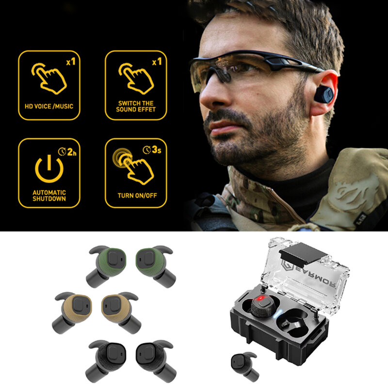 Earmor M20 Mod3 Tactische Headset Elektronische Anti-Noise Oordopjes Ruisonderdrukking Voor Schietende Gehoorbescherming