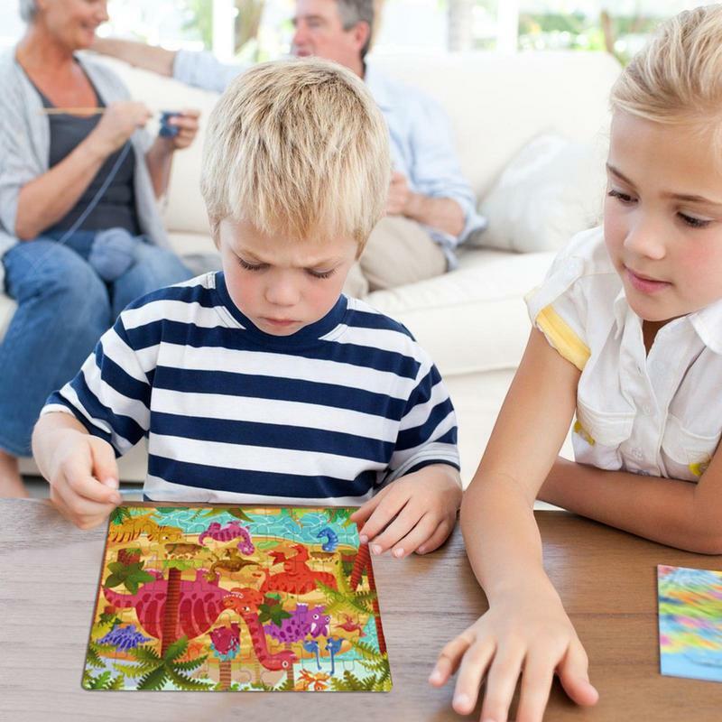 어린이 나무 직소 퍼즐 장난감, 유아 상상력 향상, 어린이 방 거실용